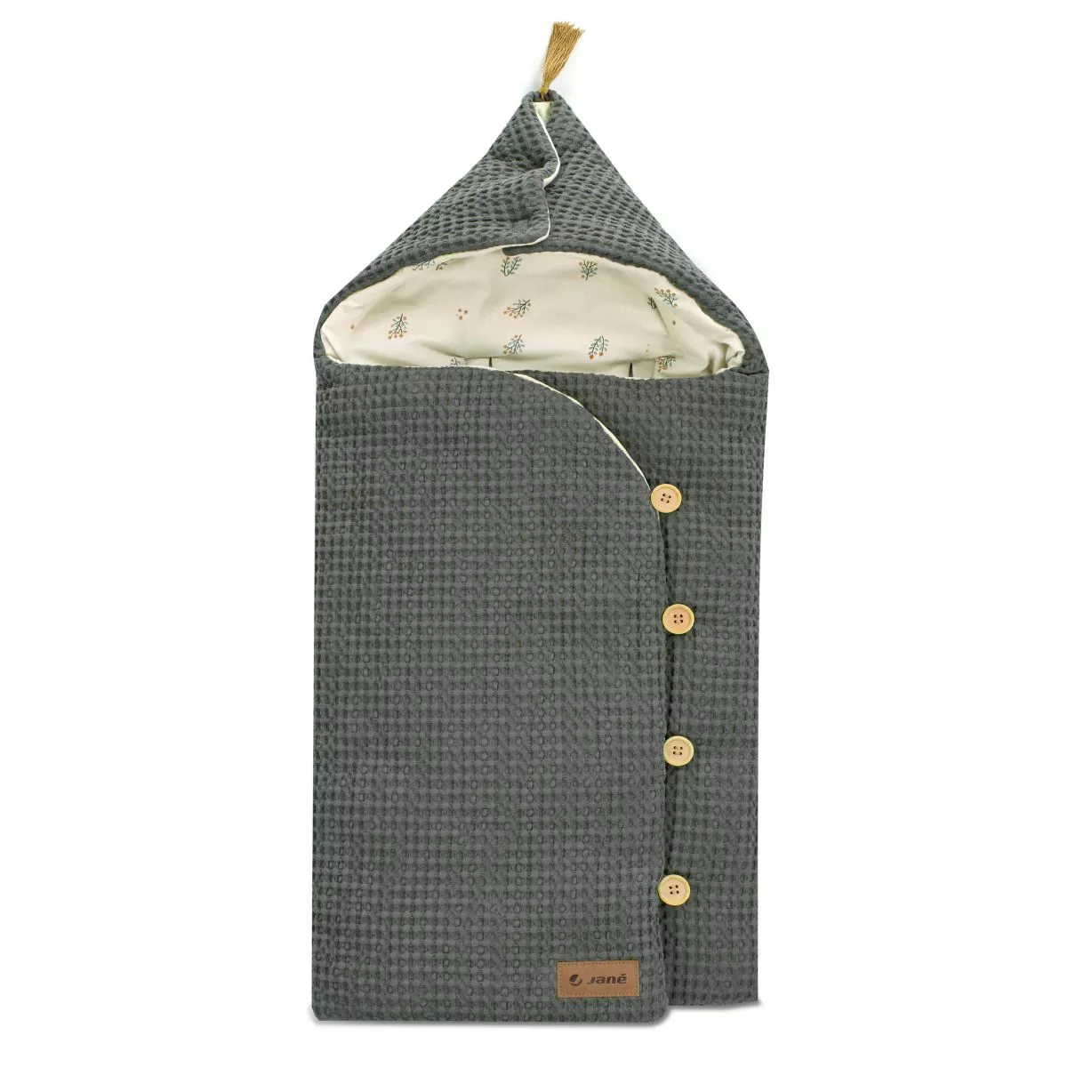 Saco-Arrullo de bebe Mims con Capucha y aperturas laterales Jane Botanic